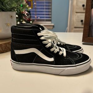 Vans hightops black size 6.5 women
